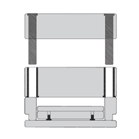 Base para Porta Molde Serie B