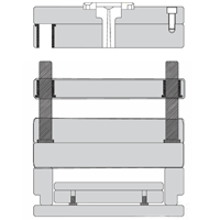 Placa flotante con 6 placas